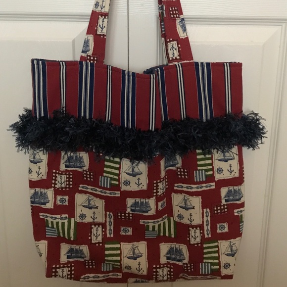 NWOT Handmade Baby Bag, Nautical Theme